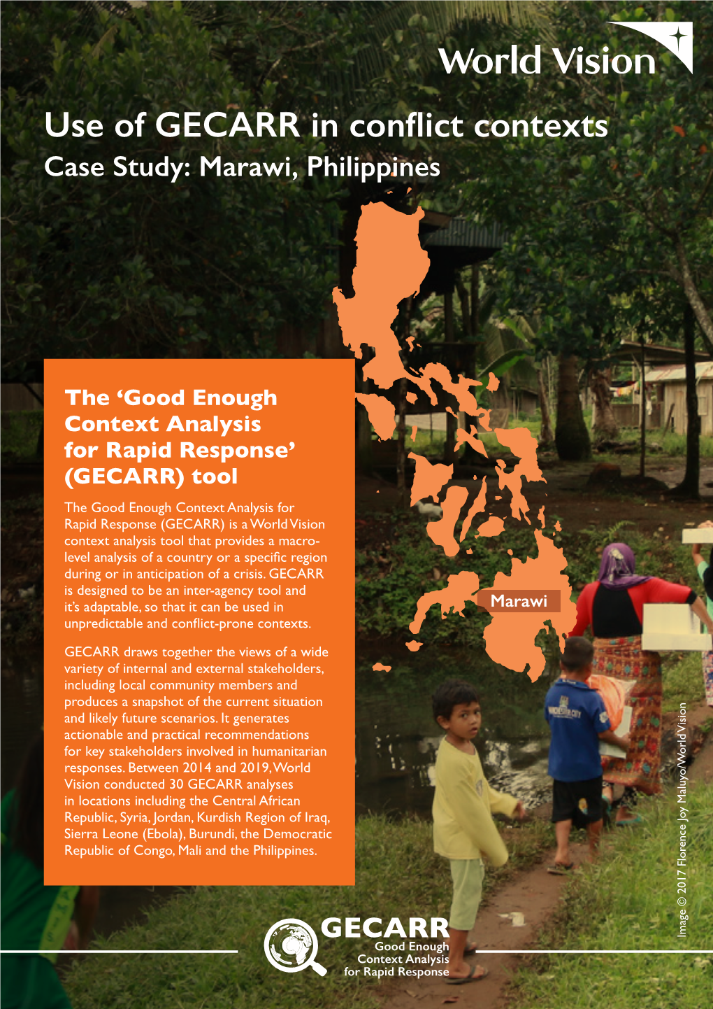 Use of GECARR in Conflict Contexts Case Study: Marawi, Philippines