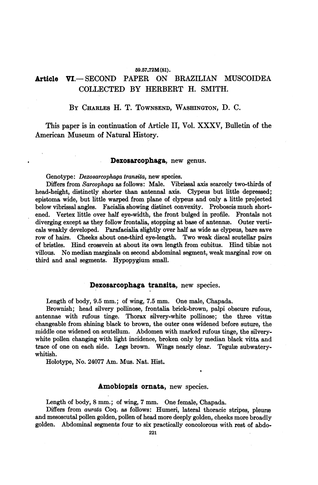 BY CHARLES H. T. TOWNSEND, WASHINGTON, D. C. Amobiopsis