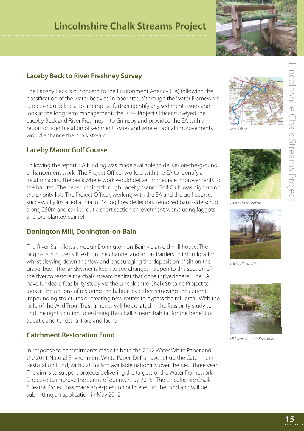 Lincolnshire Chalk Streams Project Lincolnshire Chalk Streams Project