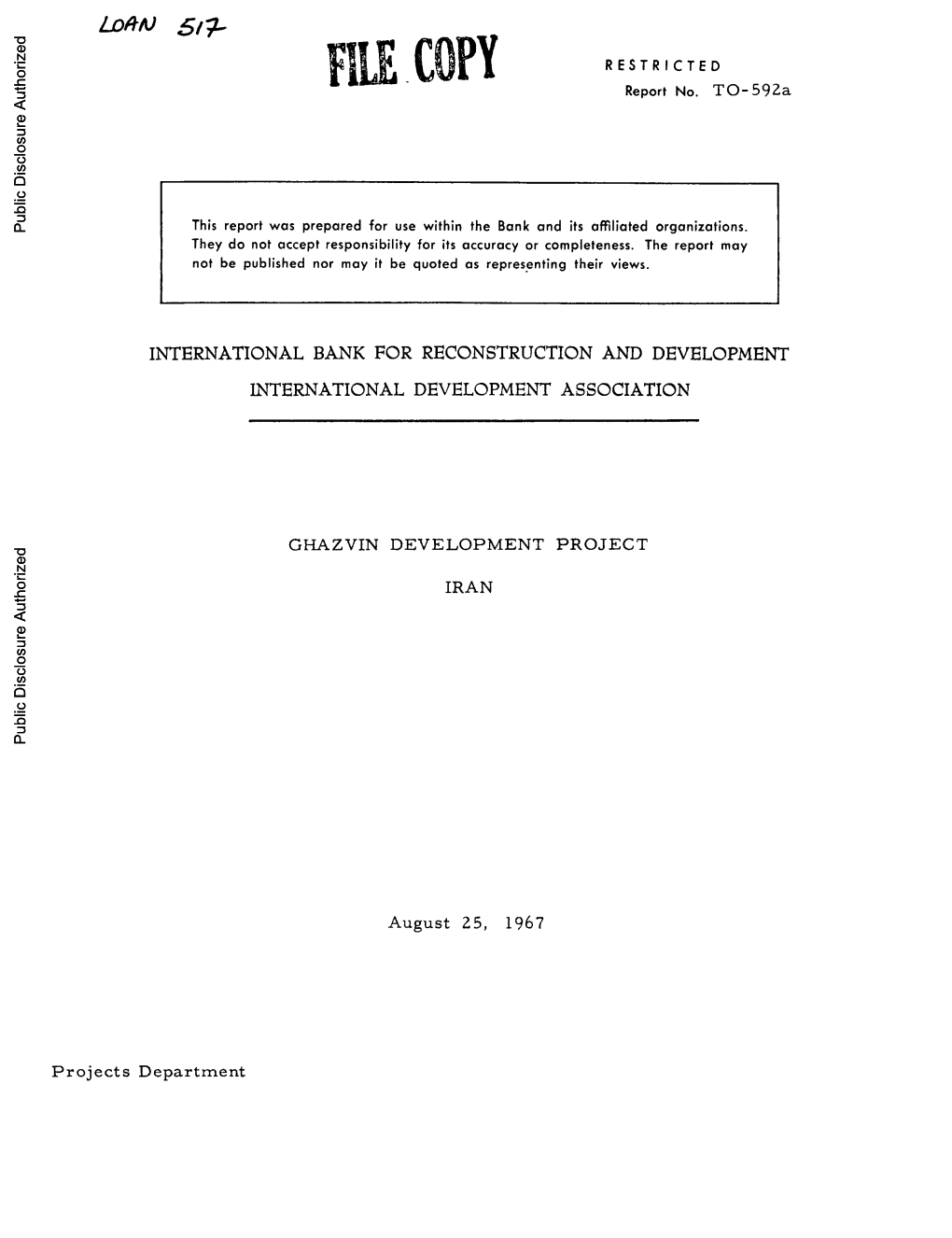 World Bank Document