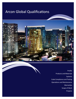 Arcon Global Qualifications