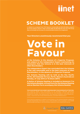 Scheme Booklet