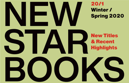 New Star Books :: Winter/Spring 2020 Catalogue