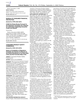 Federal Register/Vol. 85, No. 173/Friday, September 4, 2020