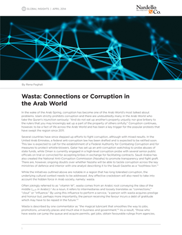 Wasta: Connections Or Corruption in the Arab World