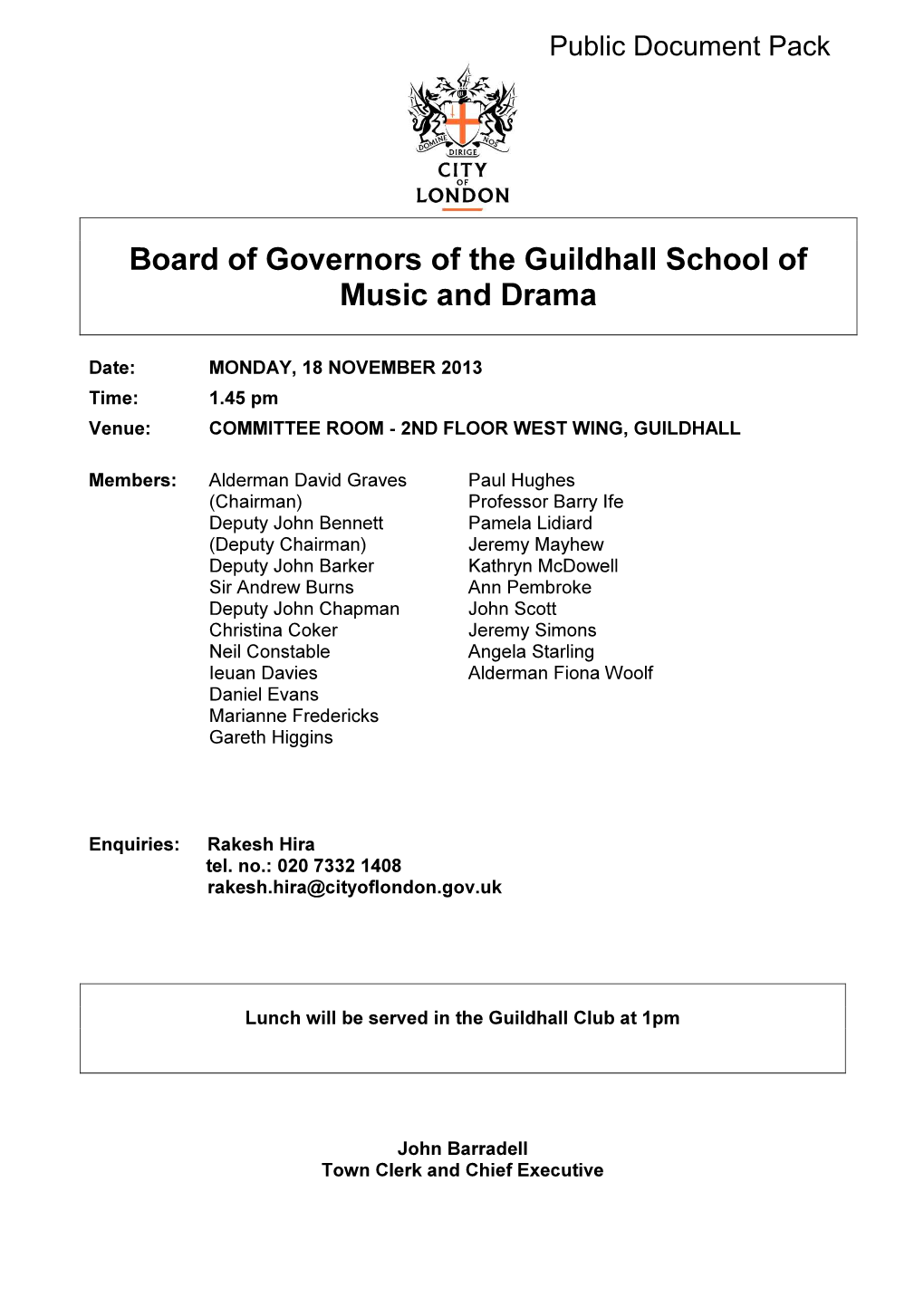 Board of Governors of the Guildhall School of Music and Drama