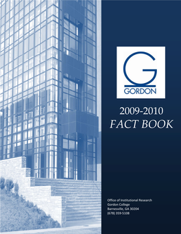 2009-2010 Gordon State College Fact Book