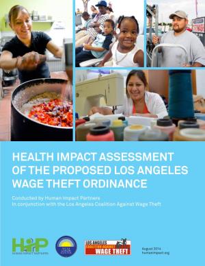 Health Impact Assessment of the Proposed Los Angeles Wage Theft Ordinance