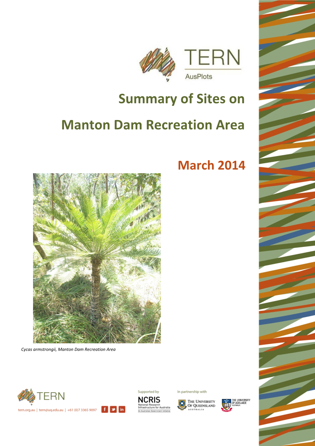 Summary of Sites on Manton Dam Recreation Area