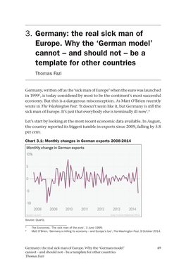 3. Germany: the Real Sick Man of Europe. Why the 'German Model