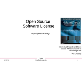 Open Source Software License