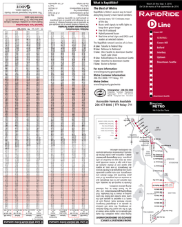 What Is Rapidride? D Line WEEKDAY /Entre Semana