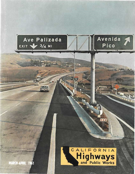 California Highways and Public Works, March-April 1961