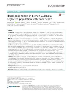 Illegal Gold Miners in French Guiana