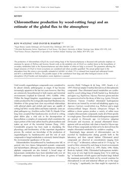 Chloromethane Production by Wood-Rotting Fungi and an Estimate of the Global Flux to the Atmosphere