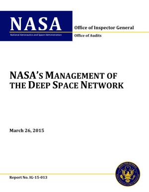 NASA's Management of the Deep Space Network (IG-15-013)