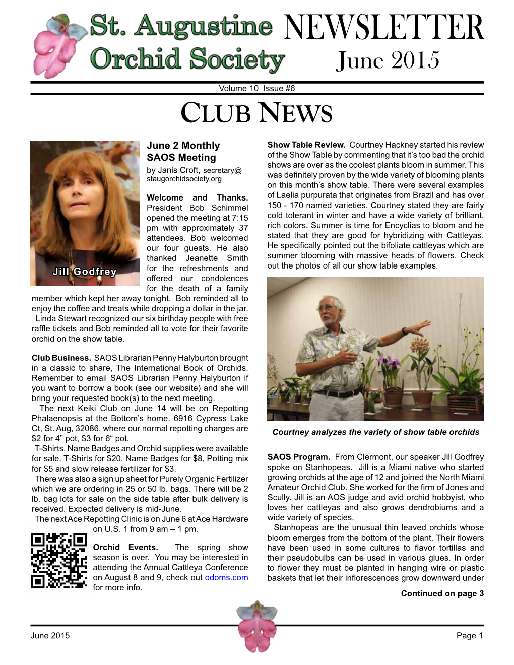 NEWSLETTER June 2015