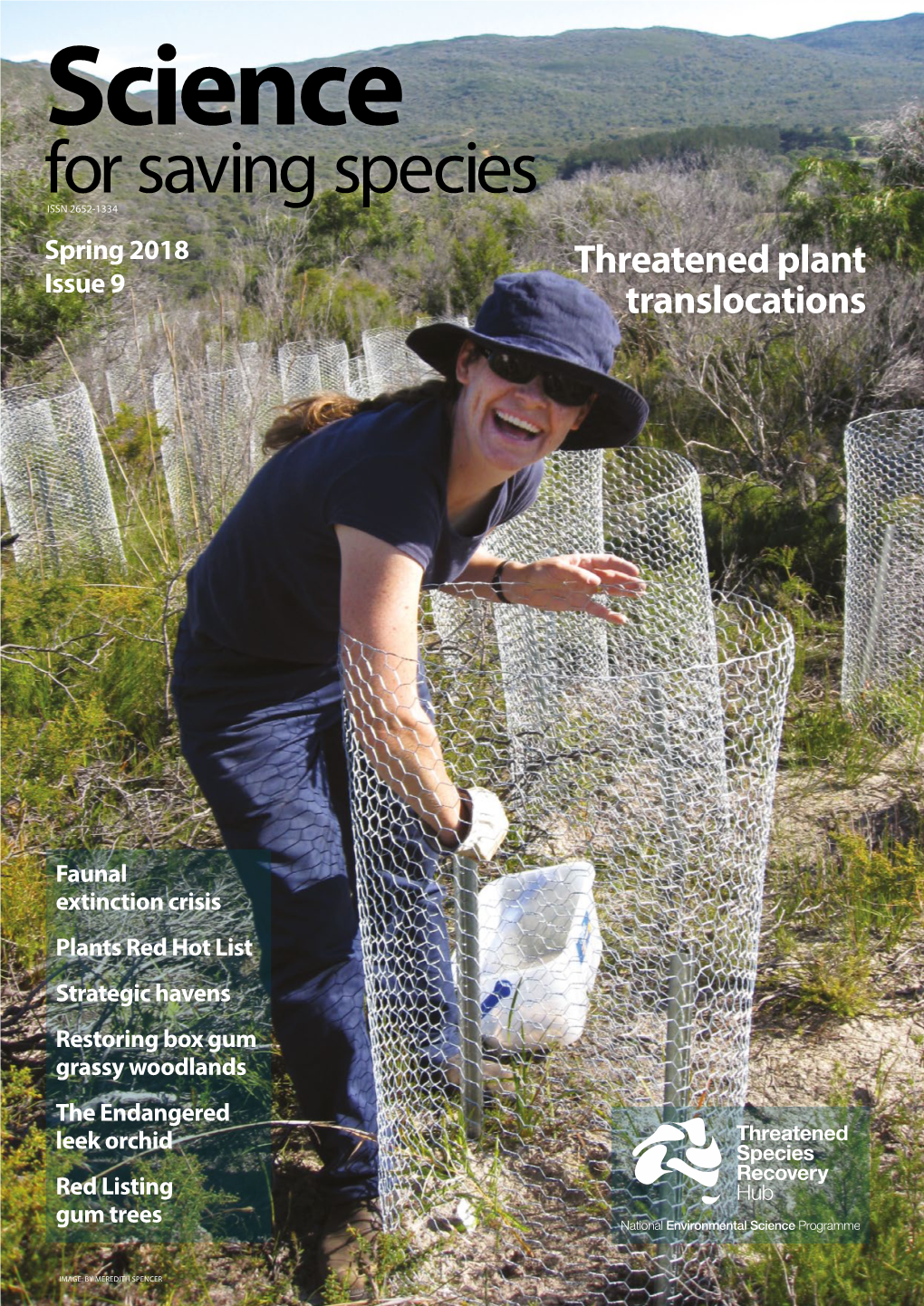 For Saving Species ISSN 2652-1334 Spring 2018 Threatened Plant Issue 9 Translocations