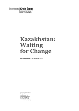 Kazakhstan: Waiting for Change