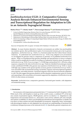 Janthinobacterium CG23 2: Comparative Genome Analysis