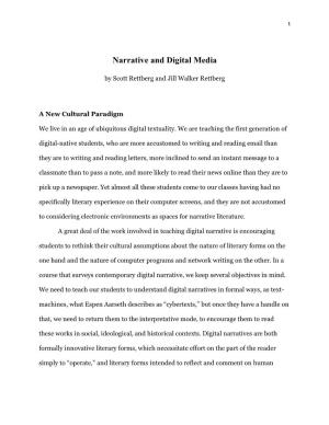 Narrative and Digital Media