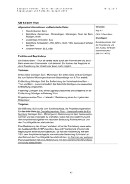 OB 4.5 Bern-Thun Allgemeine Informationen Und Technische Daten Verweise