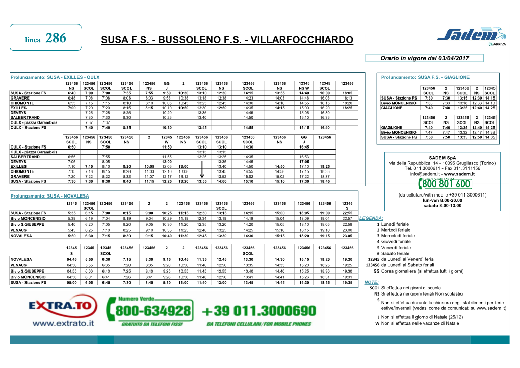 Susa F.S. - Bussoleno F.S