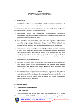 Rencana Pembangunan Jangka Panjang (Rpjp) 11 Provinsi Kepulauan Riau 2005-2025