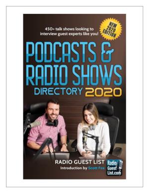 Podcasts & Radio Shows Directory – 2020