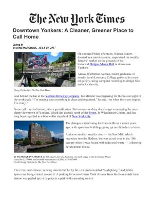 Downtown Yonkers: a Cleaner, Greener Place to Call Home