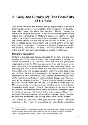 3. Genji and Suzaku (2): the Possibility of Ukifune