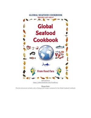 Global Seafood Cookbook *Recipe List Only*
