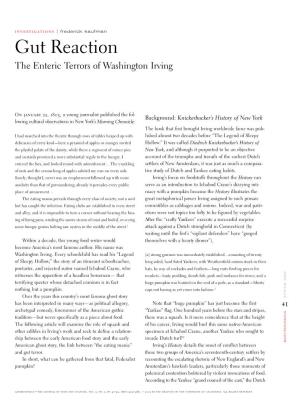 The Enteric Terrors of Washington Irving