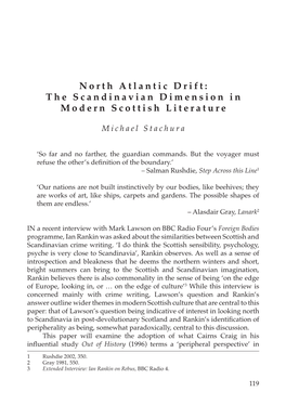 North Atlantic Drift: the Scandinavian Dimension in Modern Scottish Literature