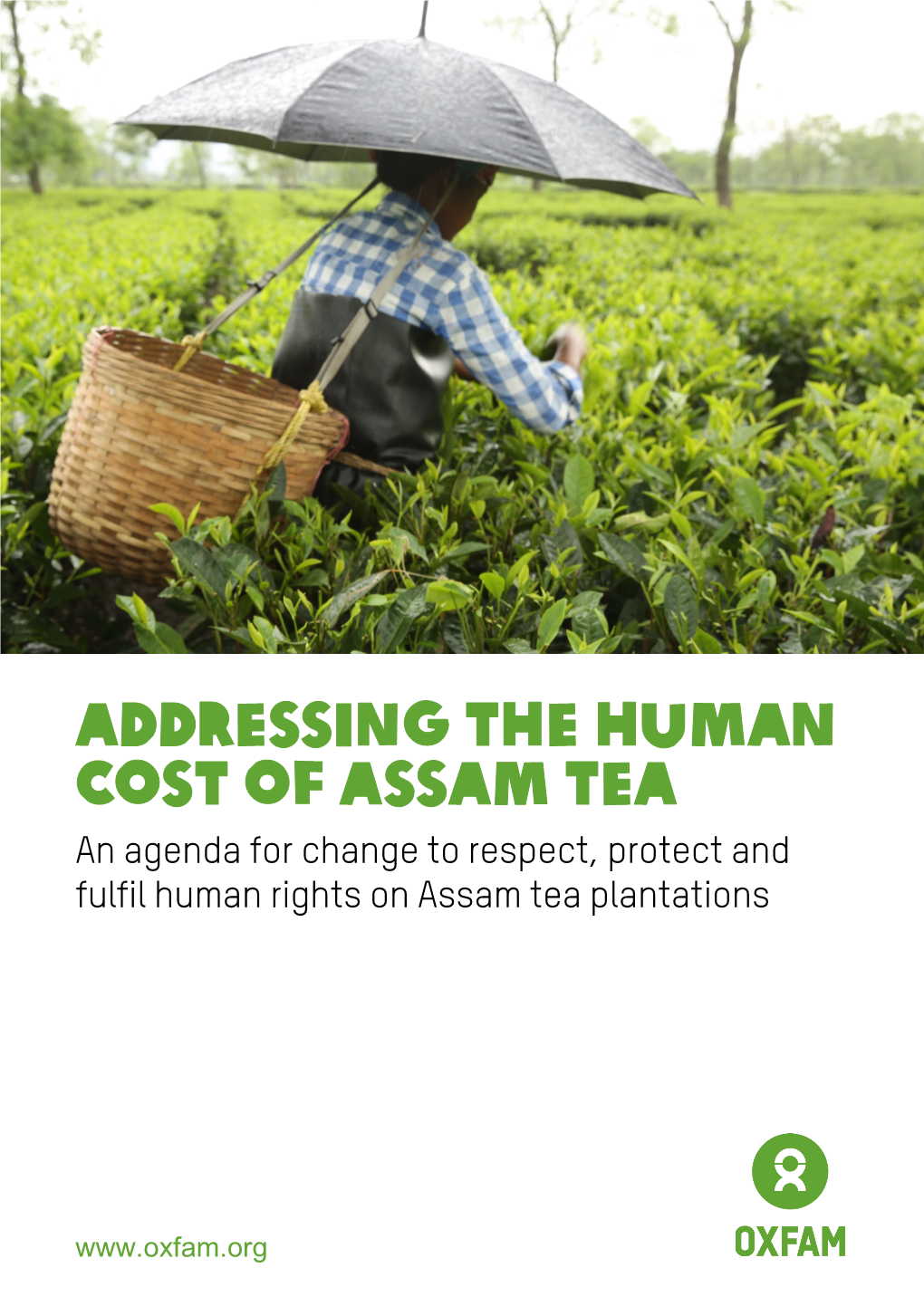 ADDRESSING the HUMAN COST of ASSAM TEA an Agenda for Change to Respect, Protect and Fulfil Human Rights on Assam Tea Plantations