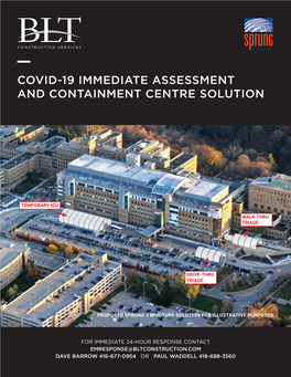 Covid-19 Immediate Assessment and Containment Centre Solution