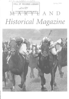 Maryland Historical Magazine, 2004, Volume 99, Issue No. 1