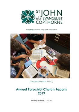 Annual Parochial Church Reports 2019