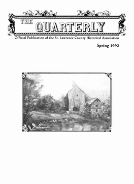 Spring 1992 the QUARTERLY Official Publication of the St