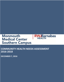 COMMUNITY HEALTH NEEDS ASSESSMENT, Monmouth Medical