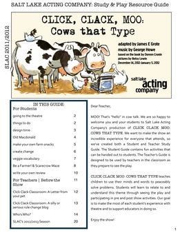 CLICK, CLACK, MOO: Cows That Type