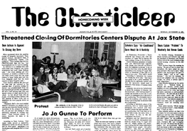 Threatened Closing of Dormitories Centers Dispute at Jax State Jo Jo Gunne to Perform
