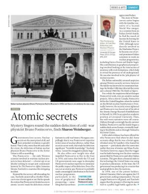 Atomic Secrets the Well-Worn Narrative Veers Off Course