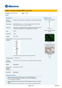 DHX9 Monoclonal Antibody (M01), Clone 3G7