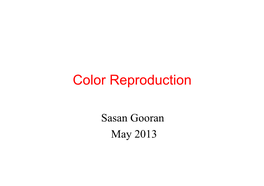 Color Reproduction