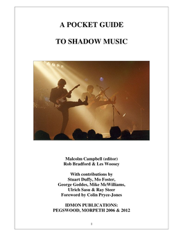 A Pocket Guide to Shadow Music