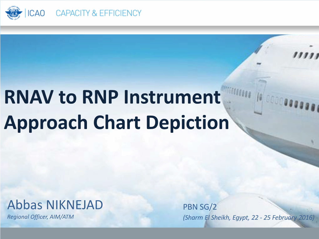 RNAV to RNP Instrument Approach Chart Depiction