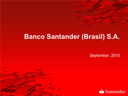 Banco Santander (Brasil) S.A