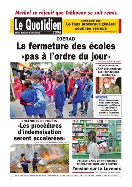 Pdf Le Quotidien D Oran