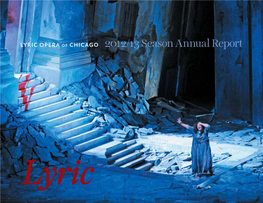 Lyric Opera of Chicago 2012/13 Season Annual Report